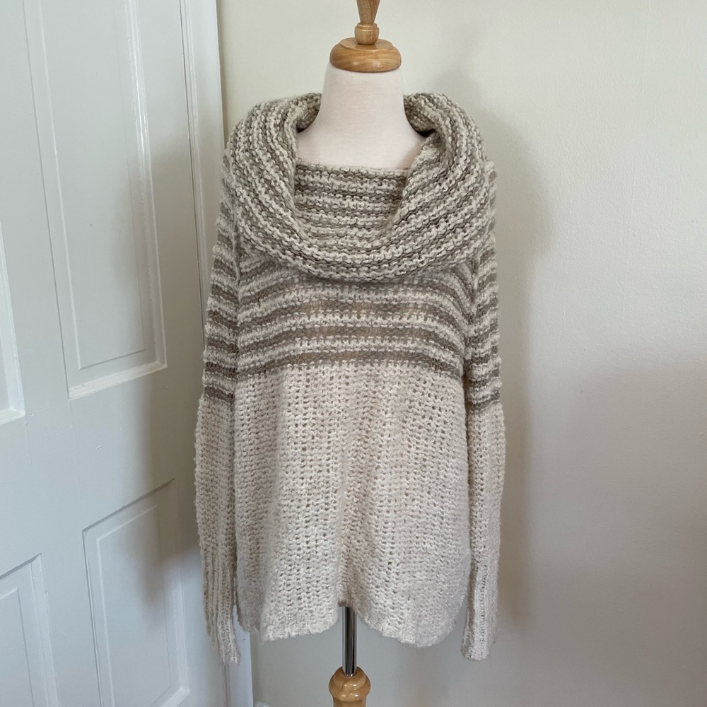 Free People Knit Cowl Sweater
